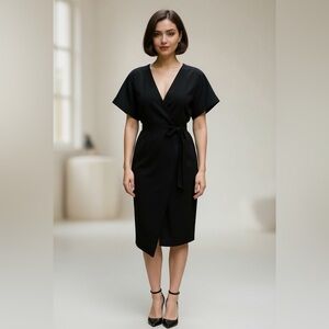 ASOS - Midi short sleeve wrap dress